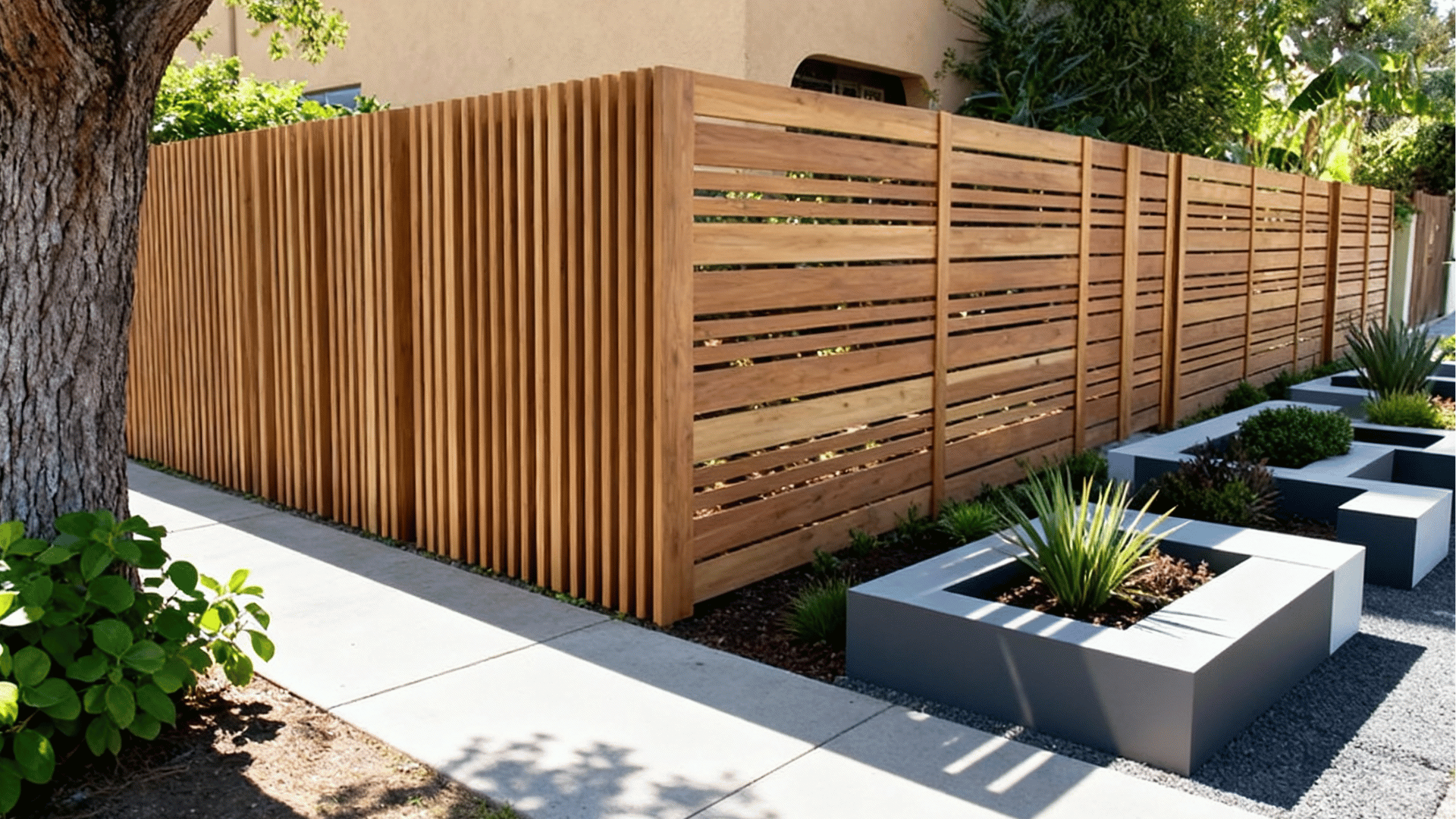 alternating width fence