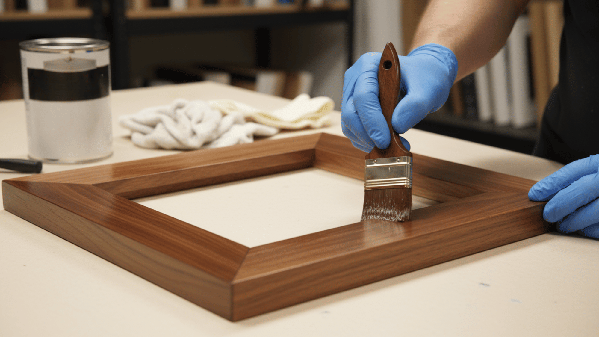 apply stain or paint finish