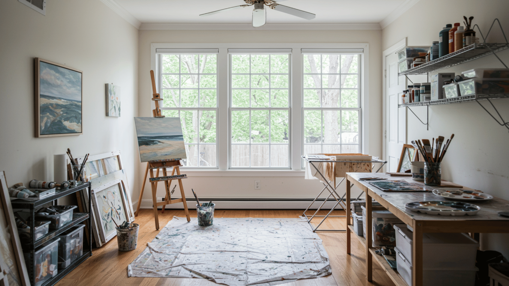 art studio with natural light