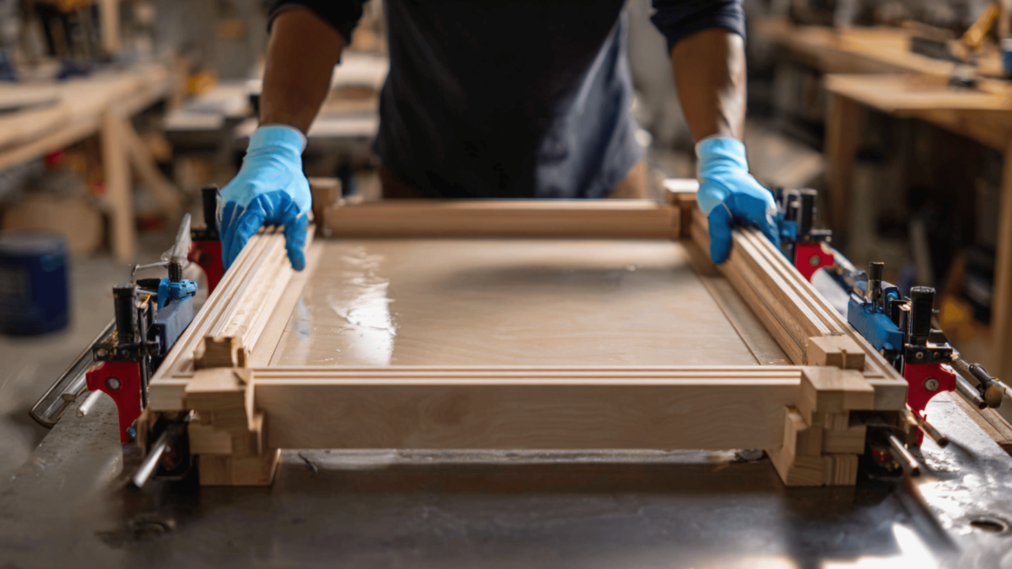 assemble the door frame