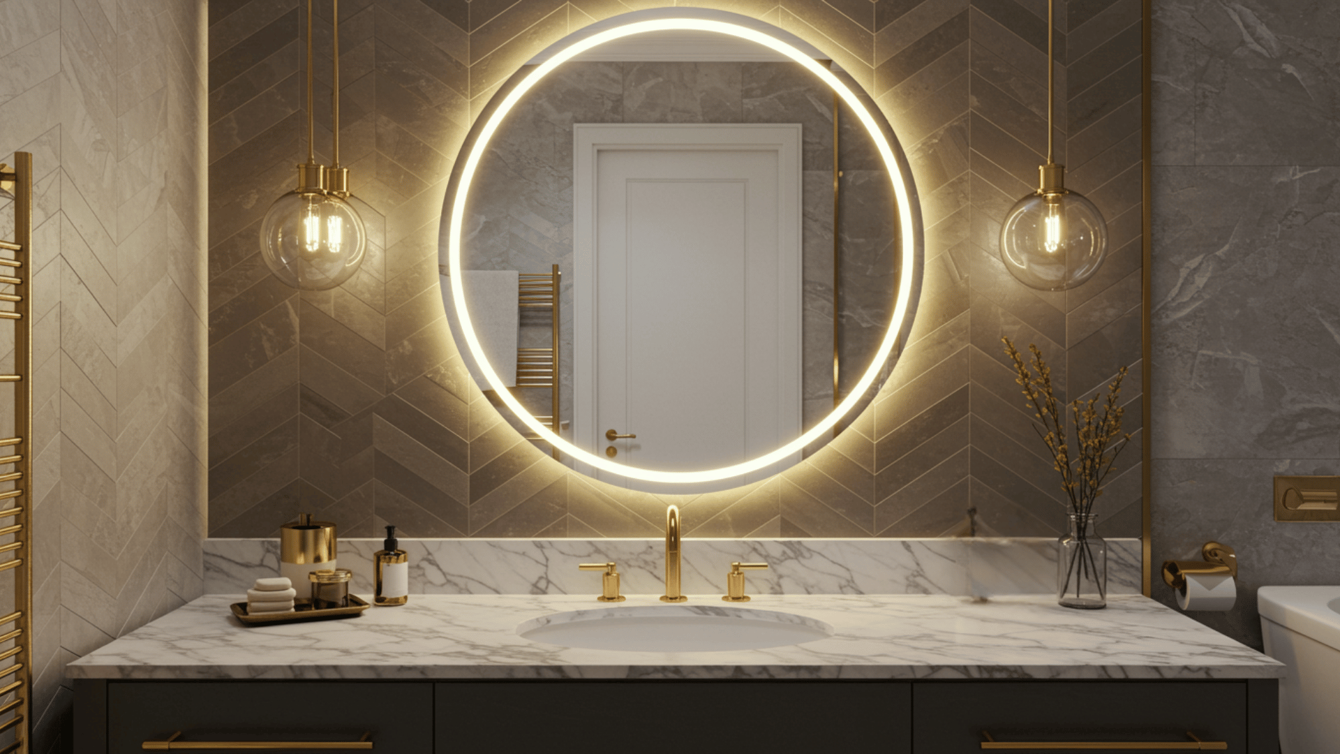 backlit vanity mirror
