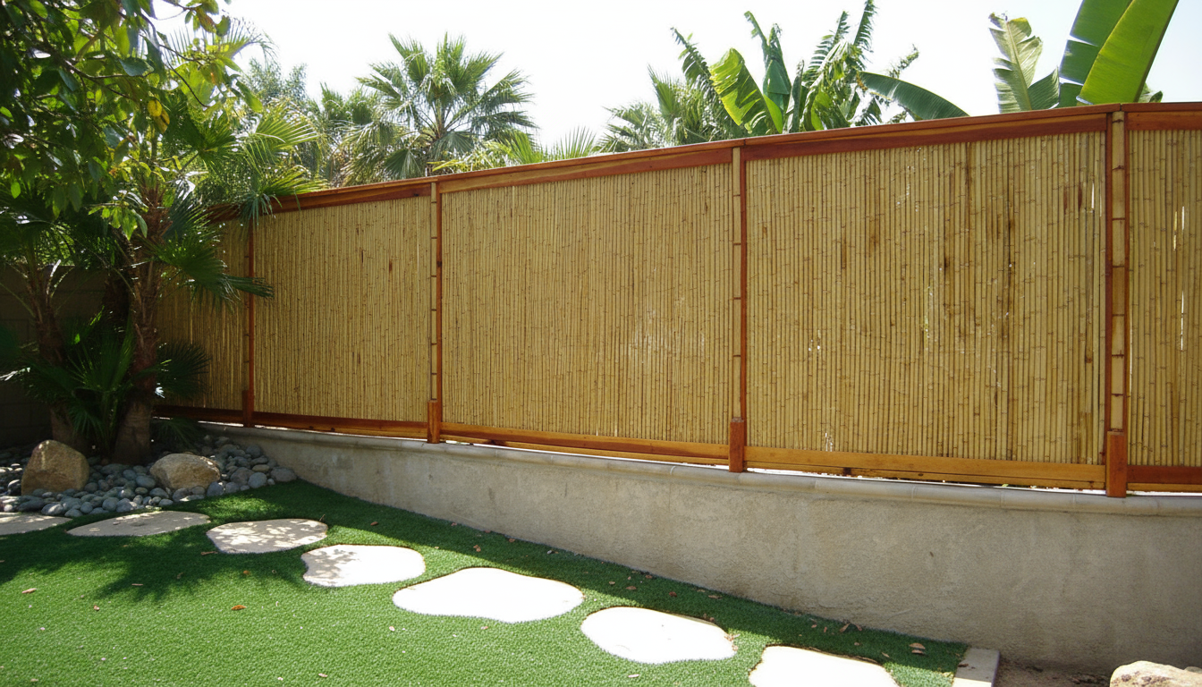 bamboo screen fence
