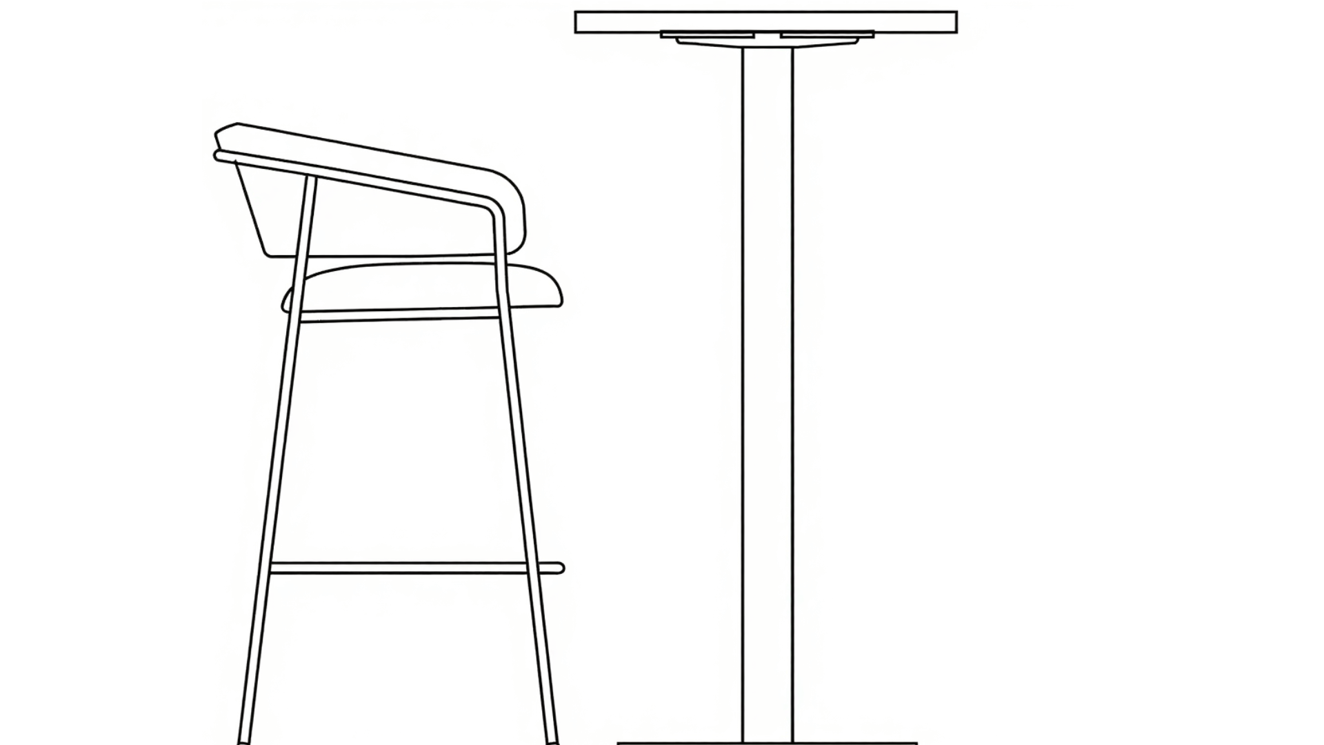 bar height table