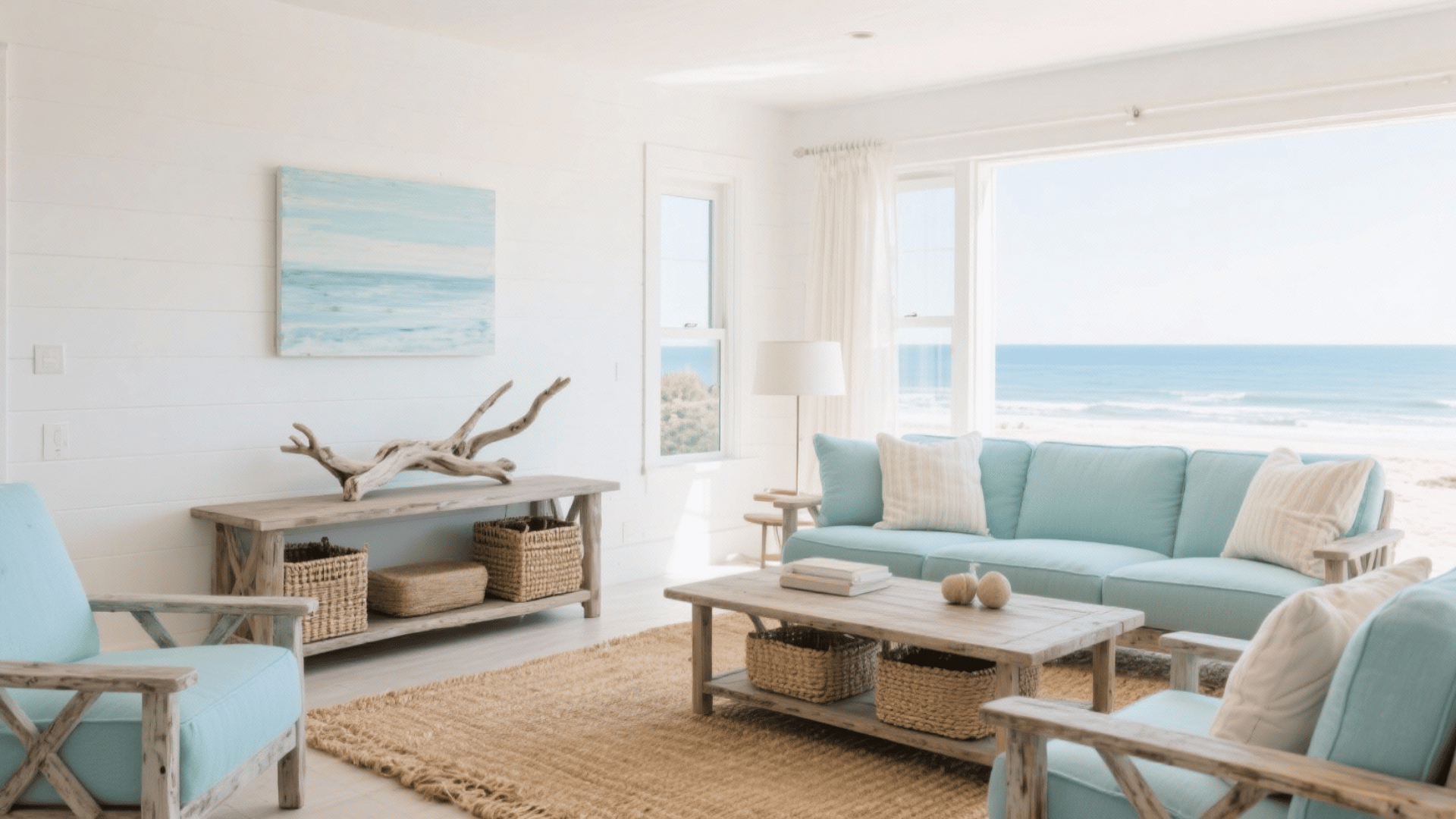 beach inspired minimalist style