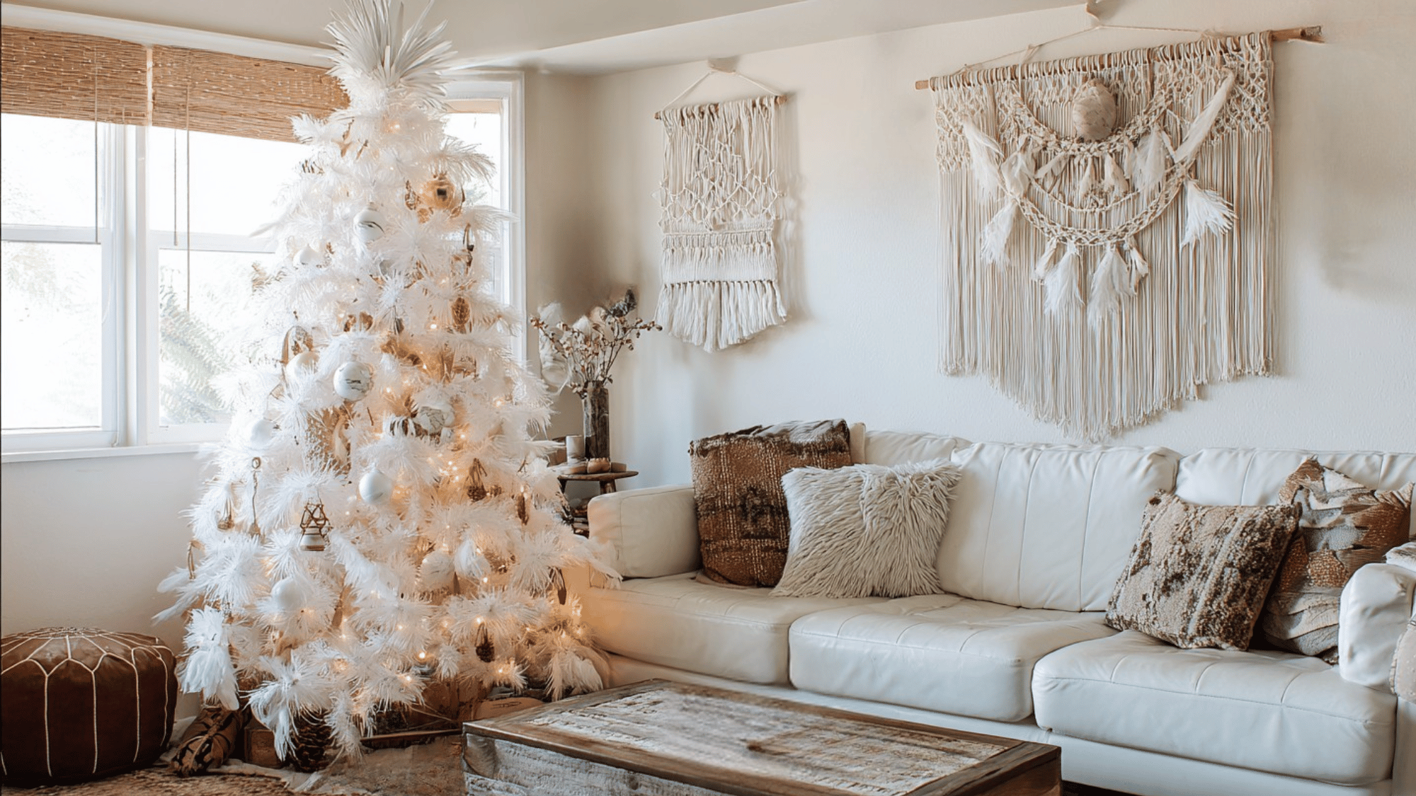boho feather tree