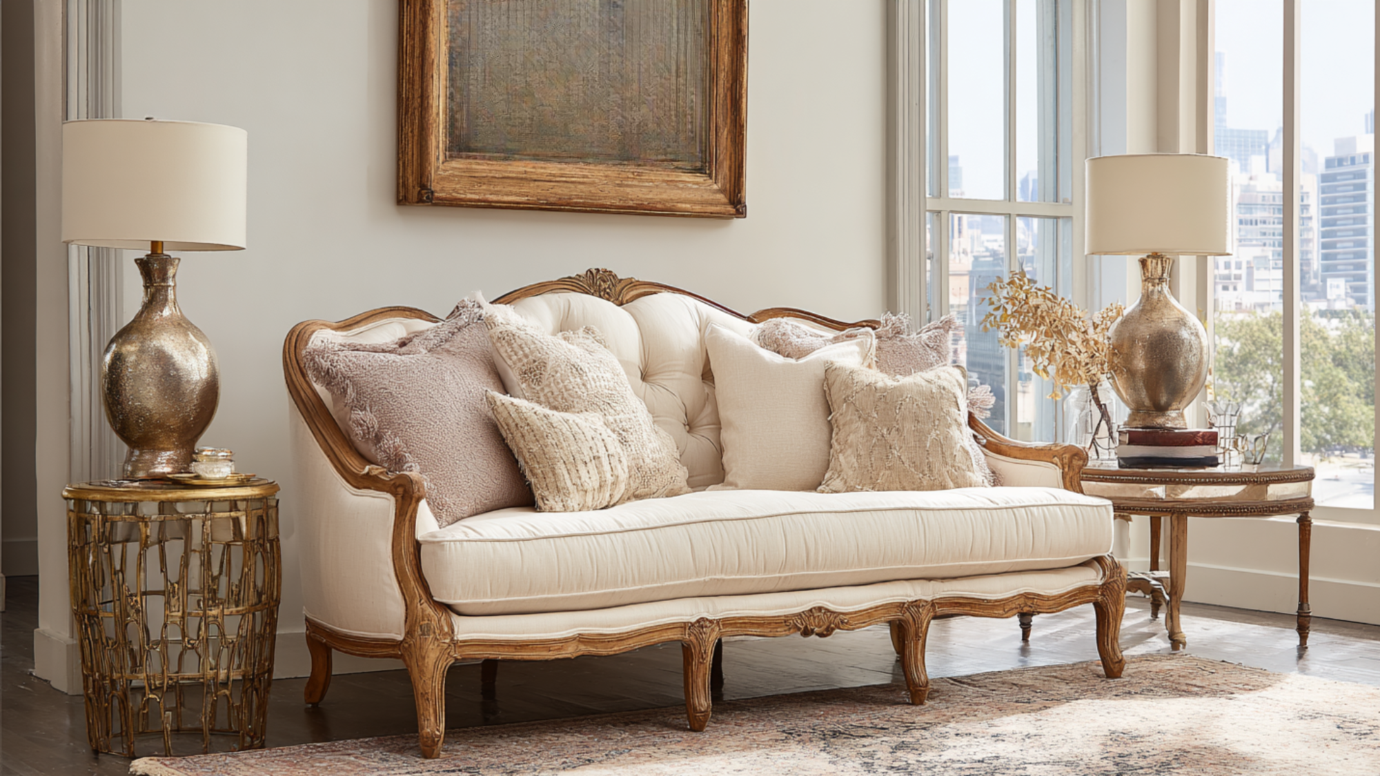 cabriole sofa