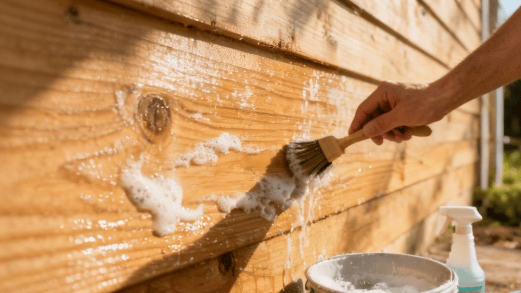 clean the wood surface thoroughly