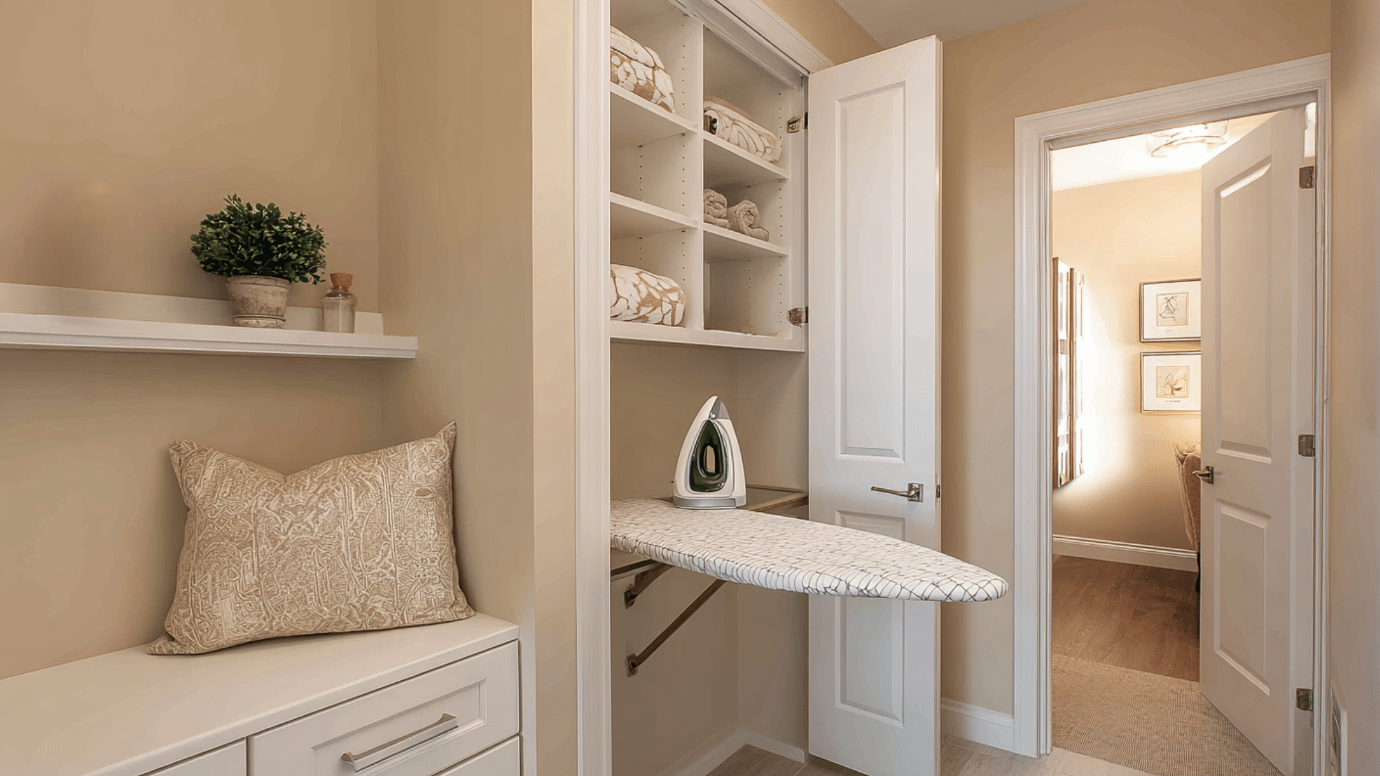 compact ironing center