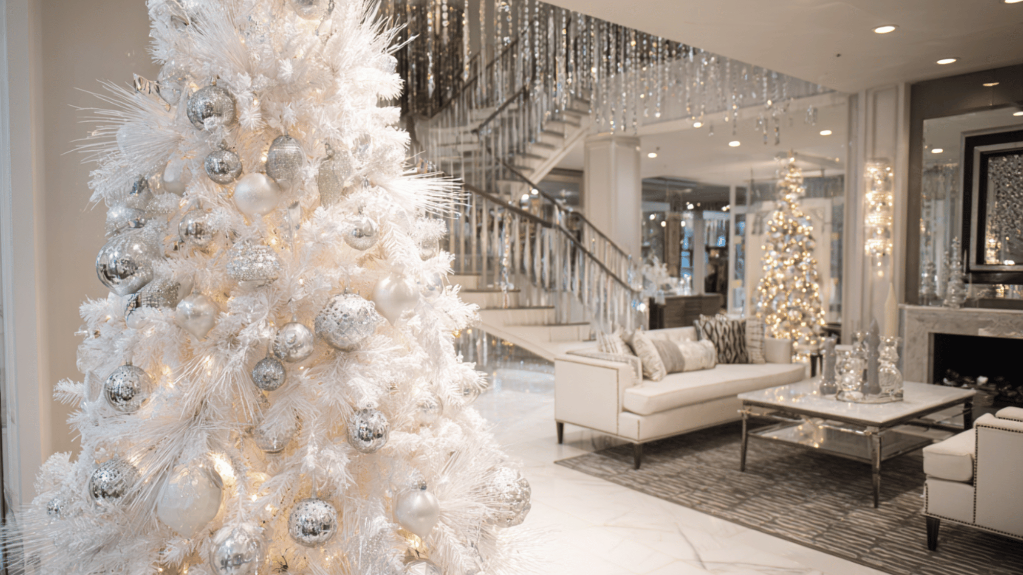 crystal and mirror accents