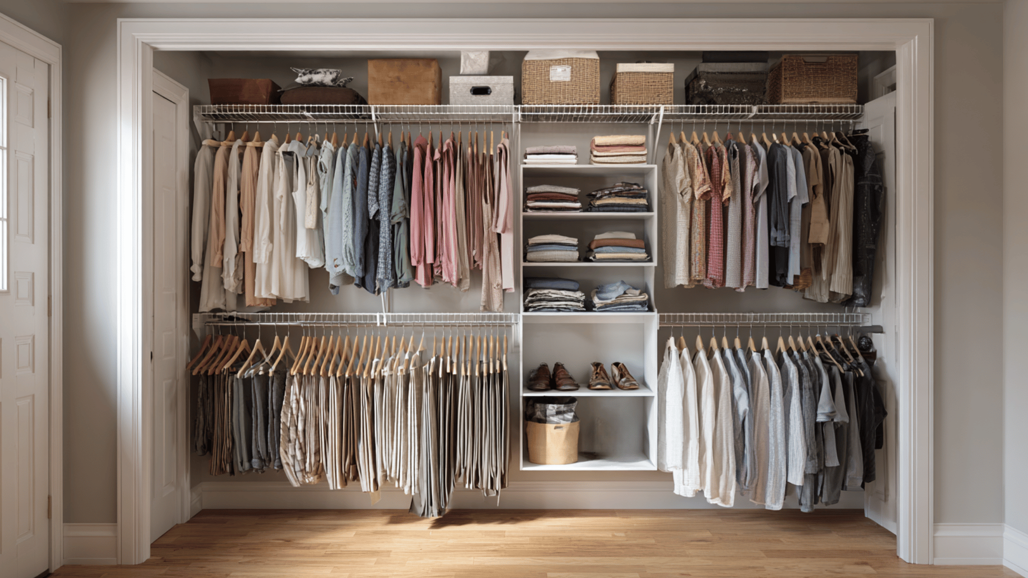 double hanging rods for more storage