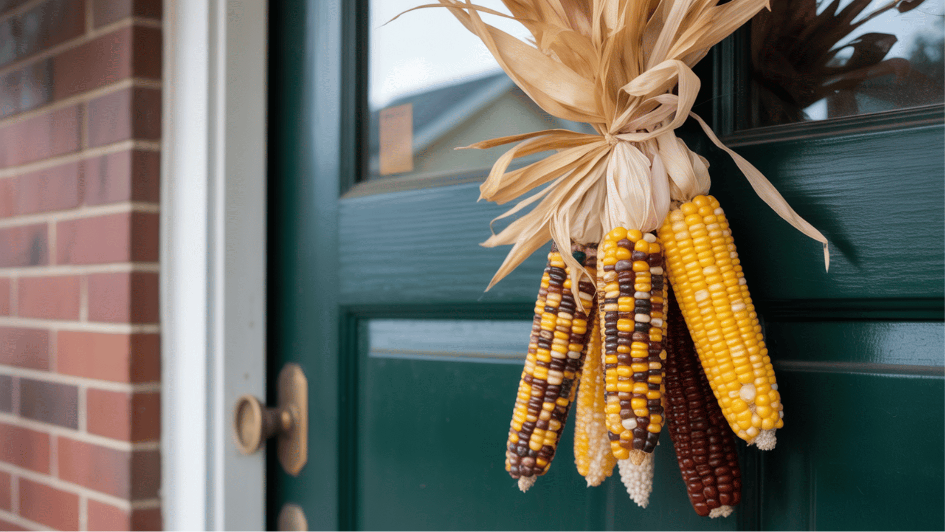 dried corn display