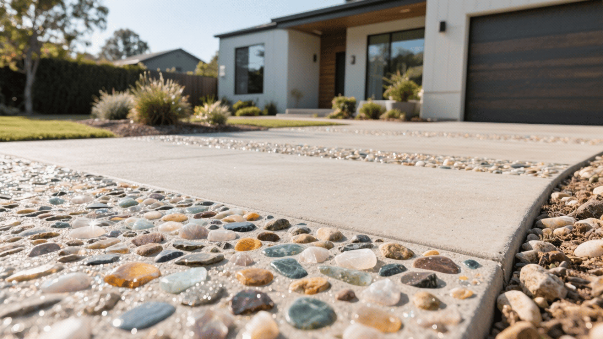 exposed aggregate textured elegance