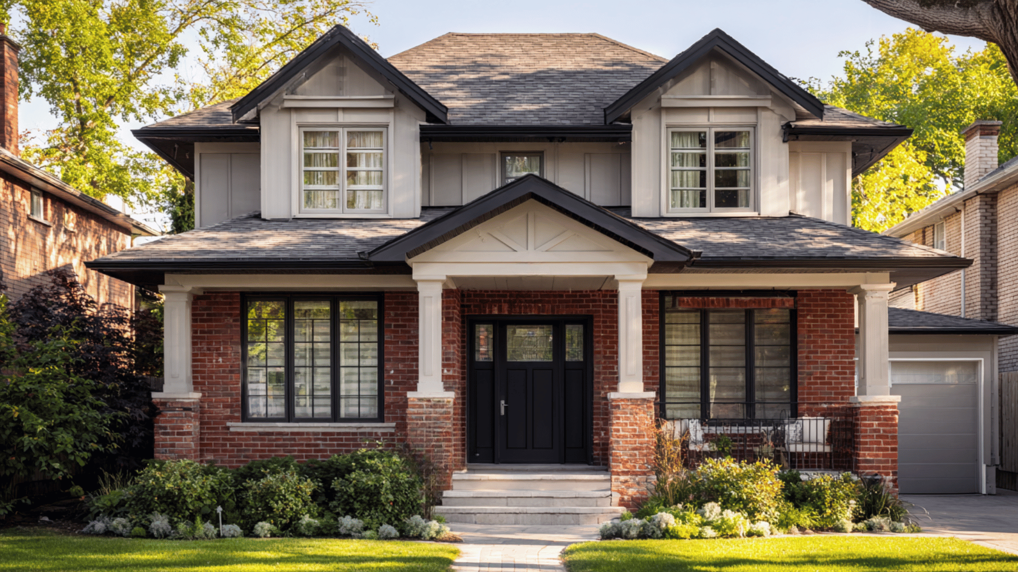 exterior brick and paint color combinations