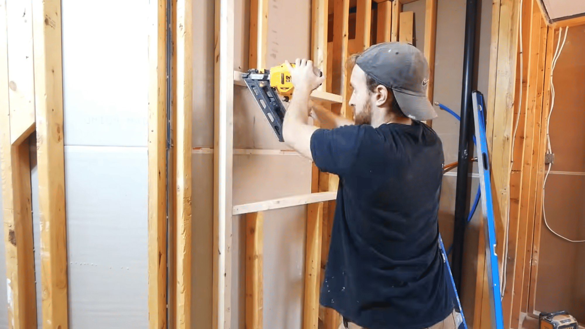 frame the new walls and niches