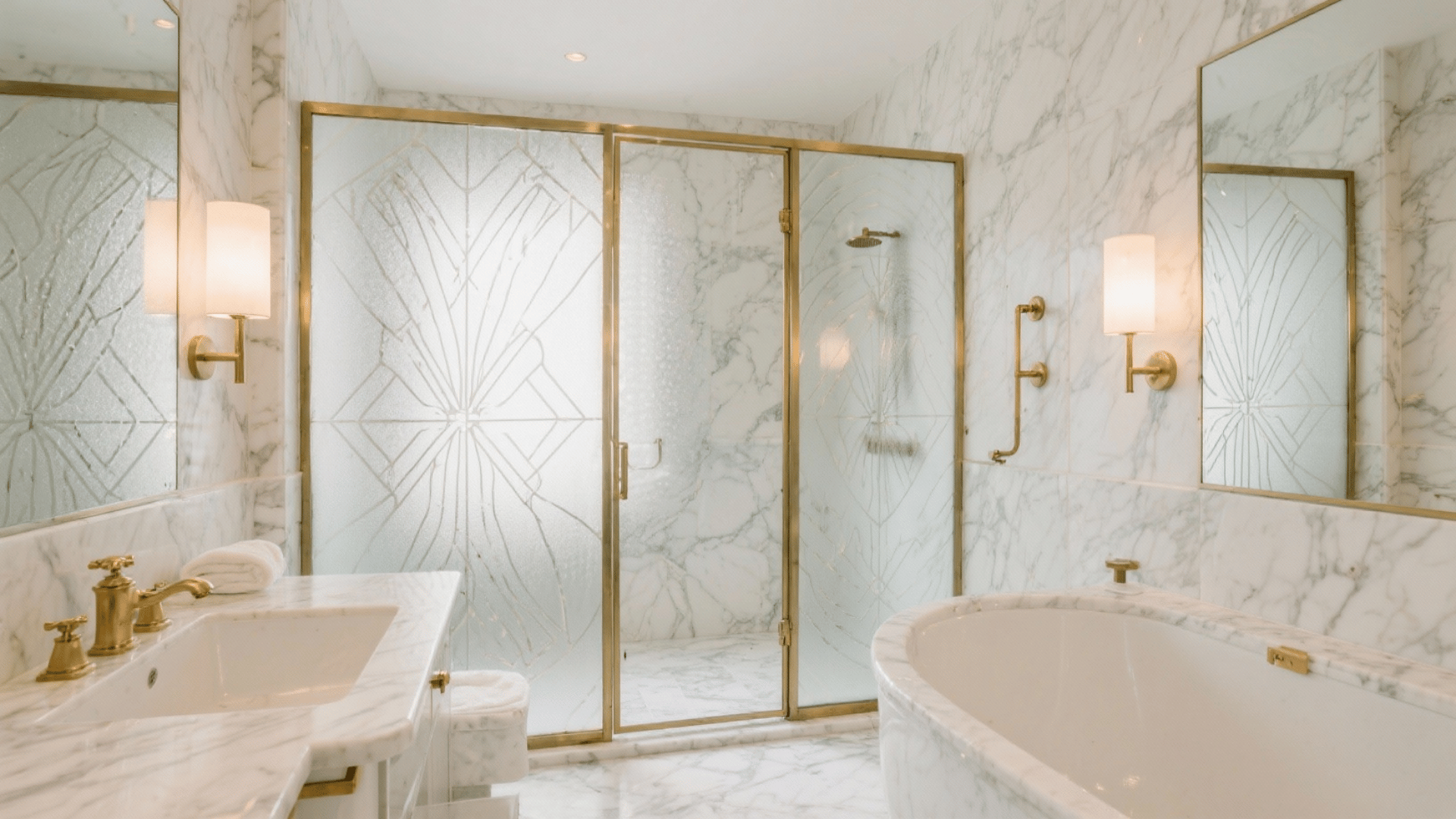 frosted glass panels