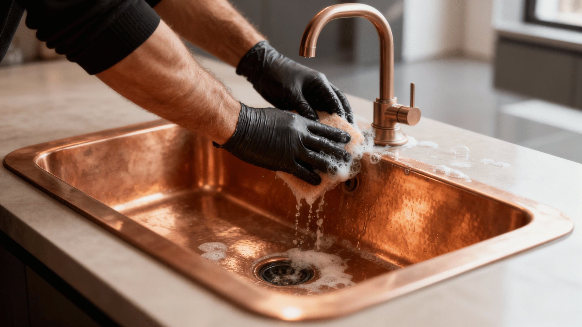 gently scrub circular motions