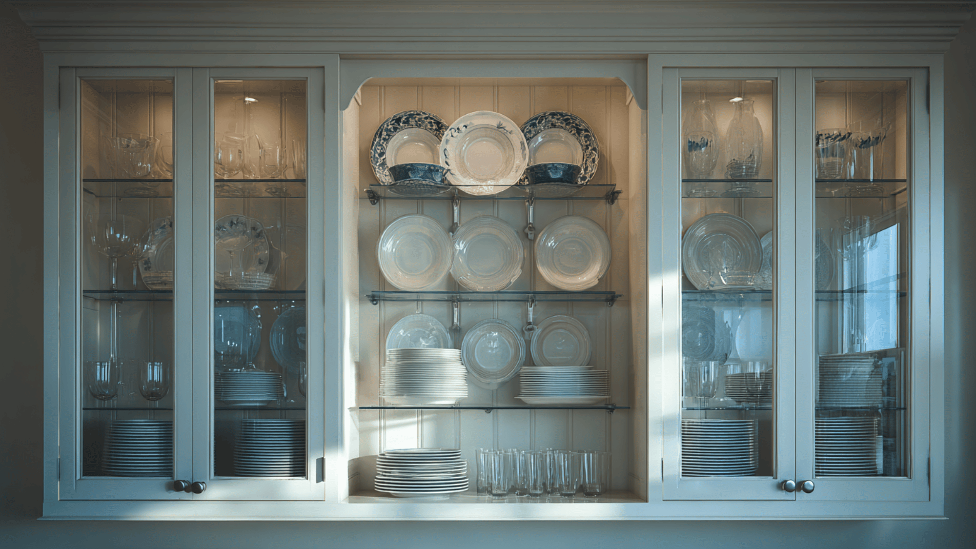 glass front cabinets