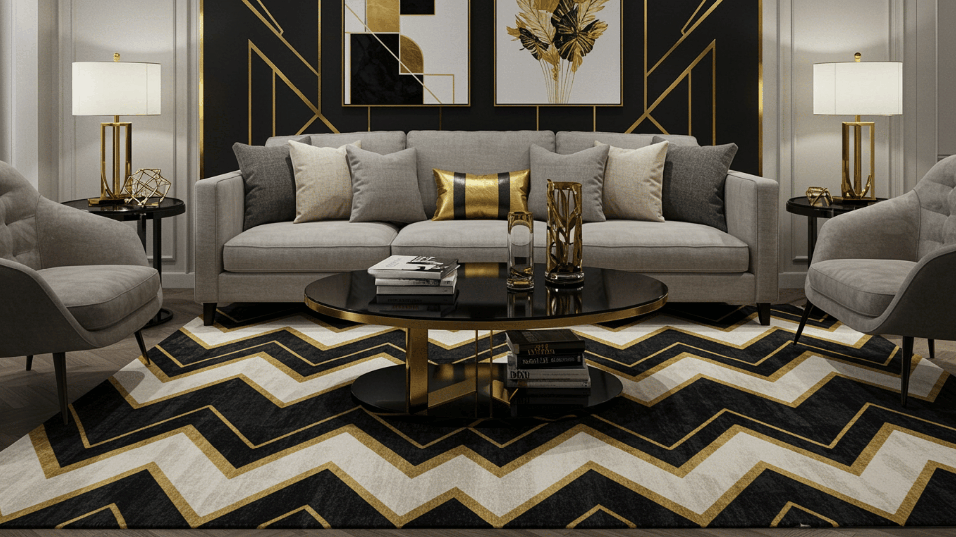 graphic area rug design