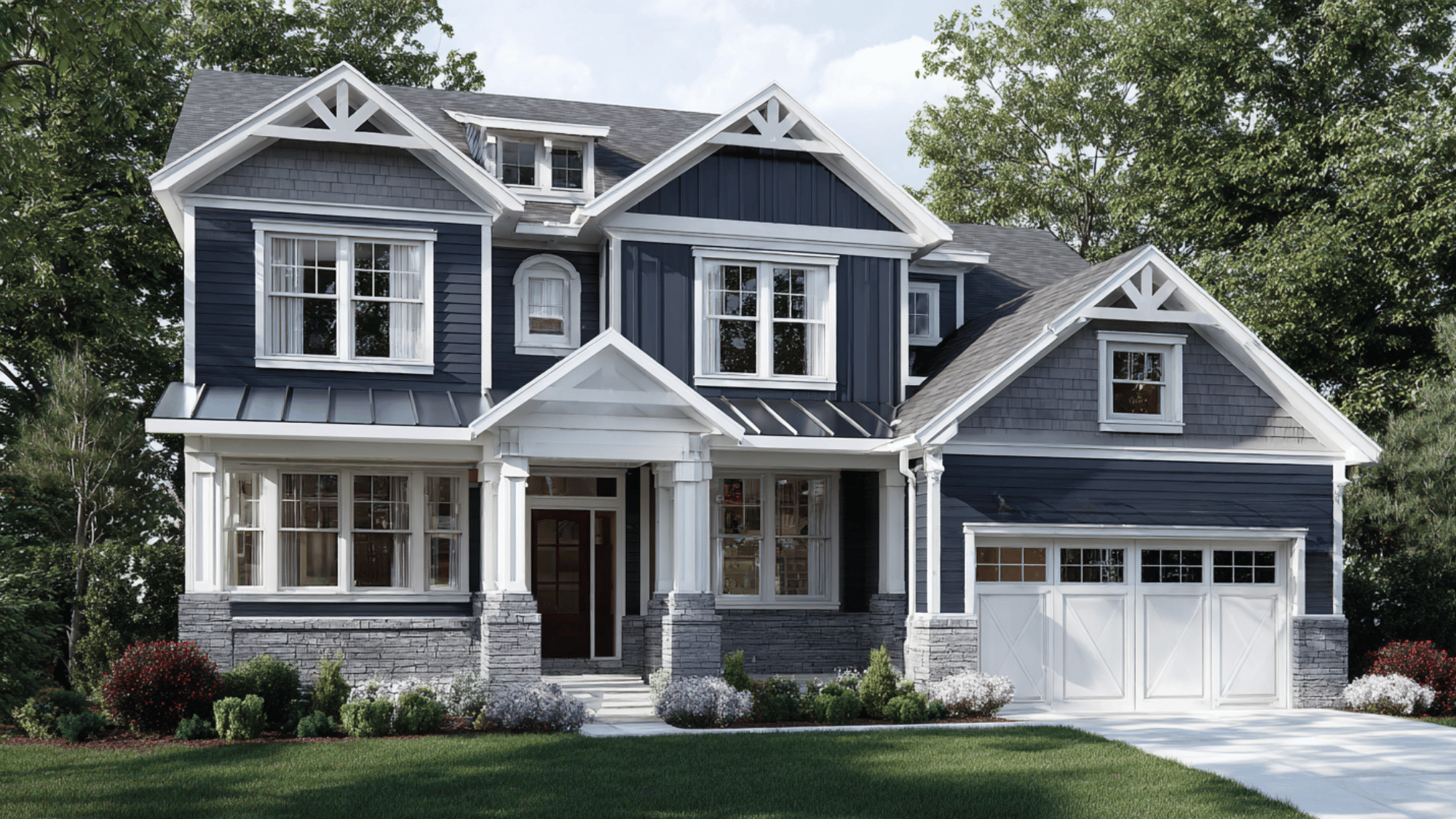 gray brick navy or deep blue