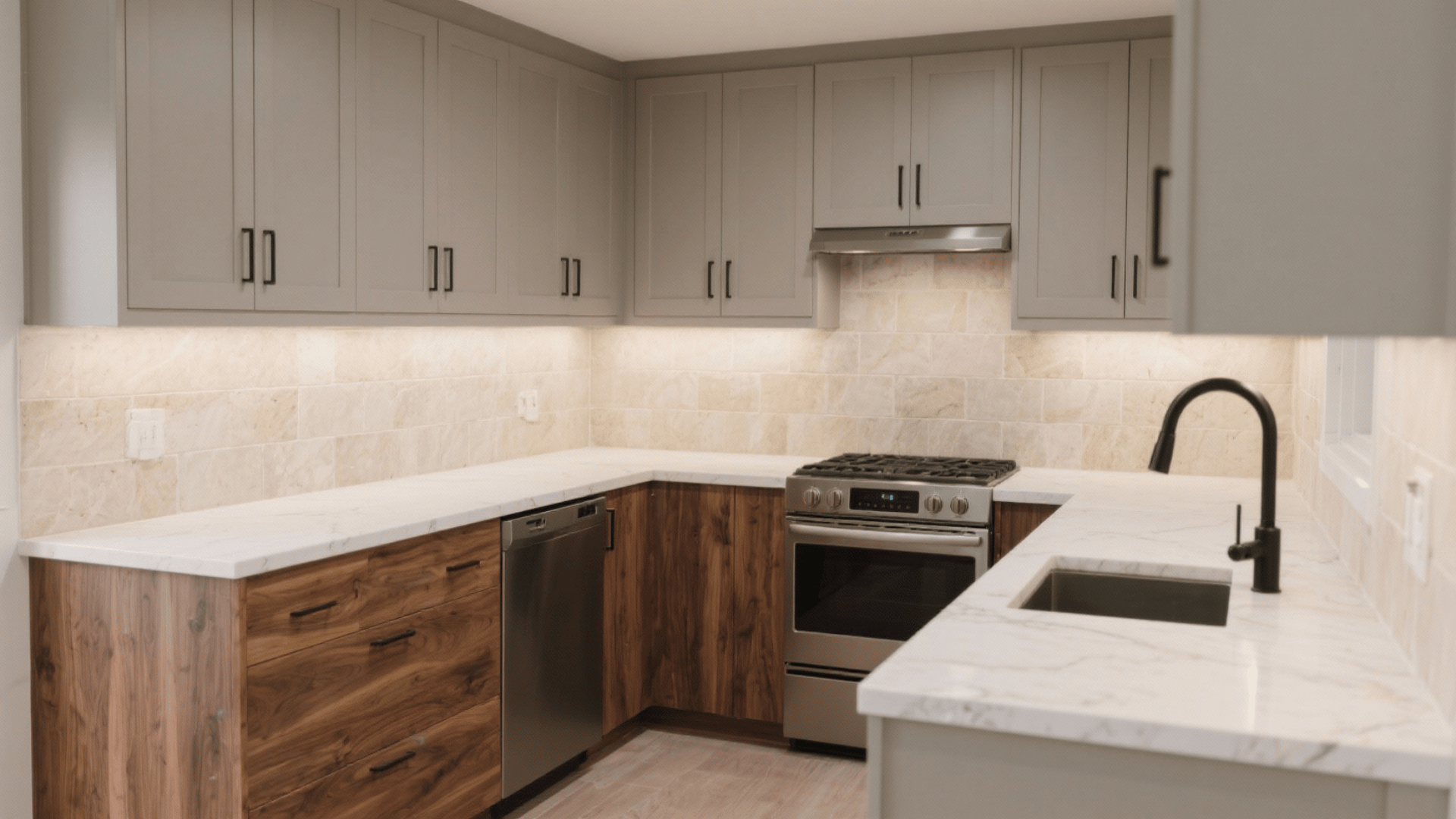 greige walnut warmth