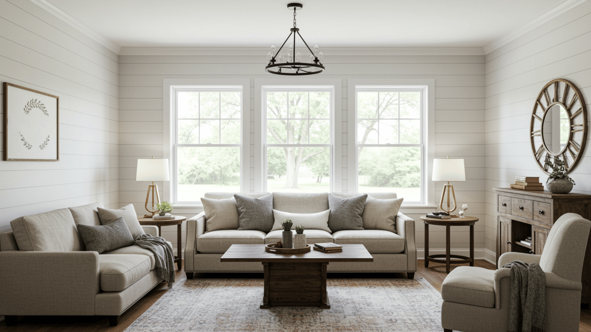 horizontal plank accents