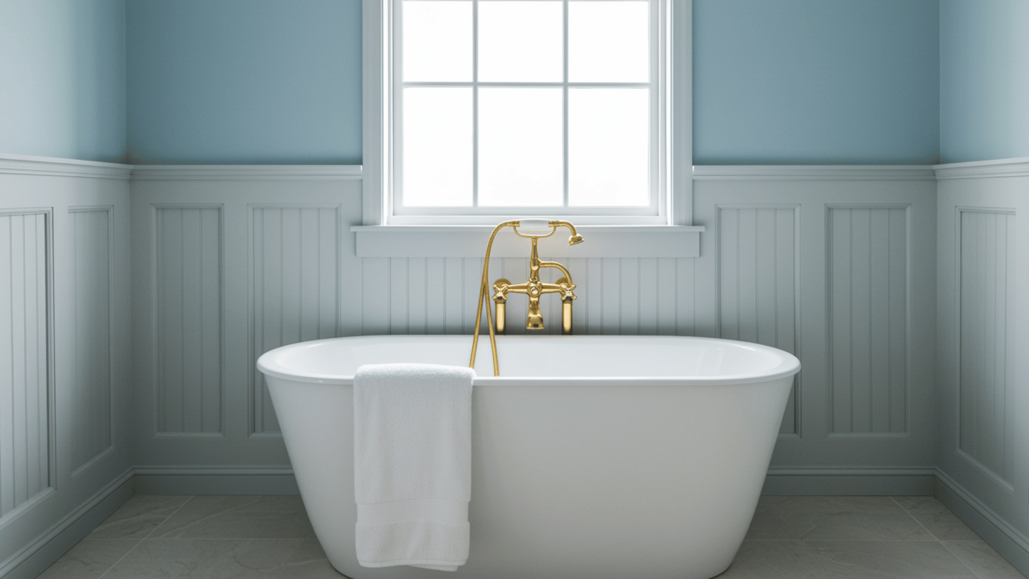 install wainscoting or wall panels