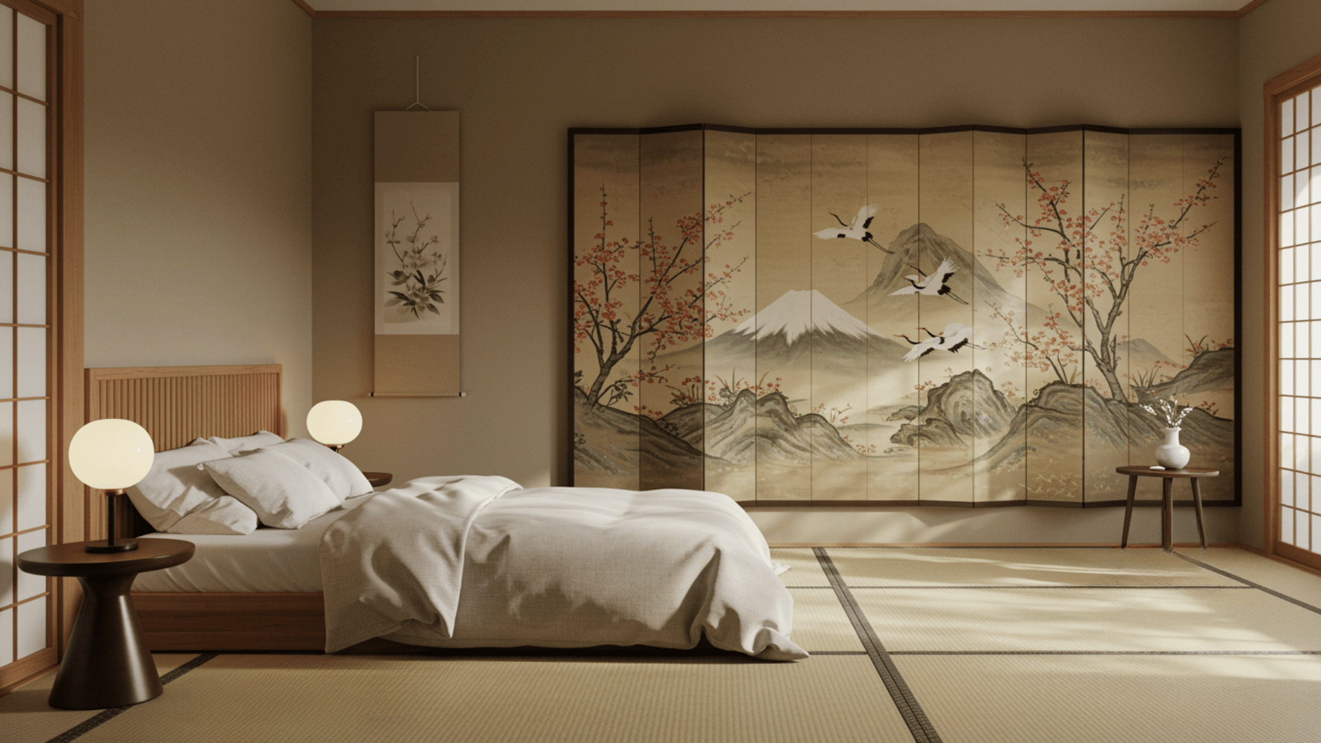 japanese folding screen artwork