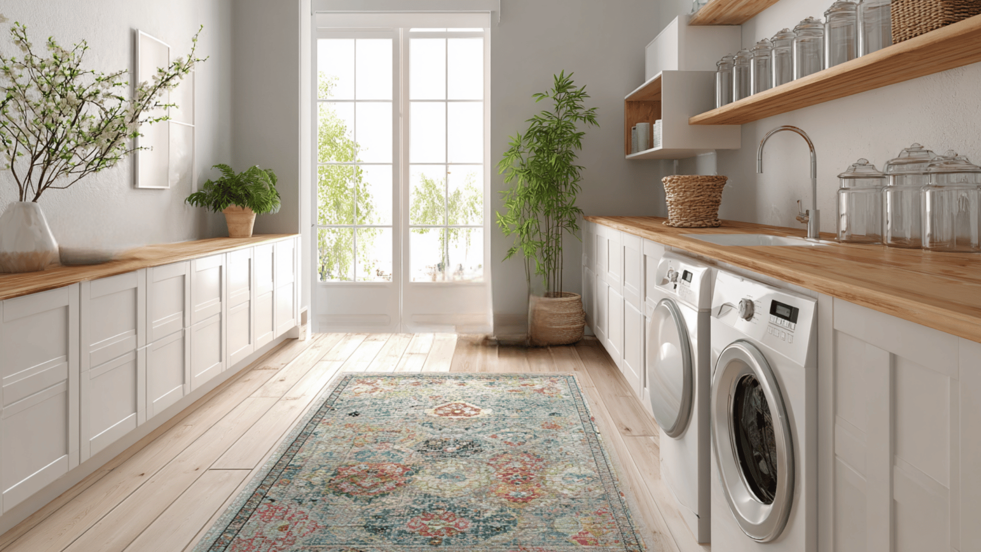 laundry room accent rug