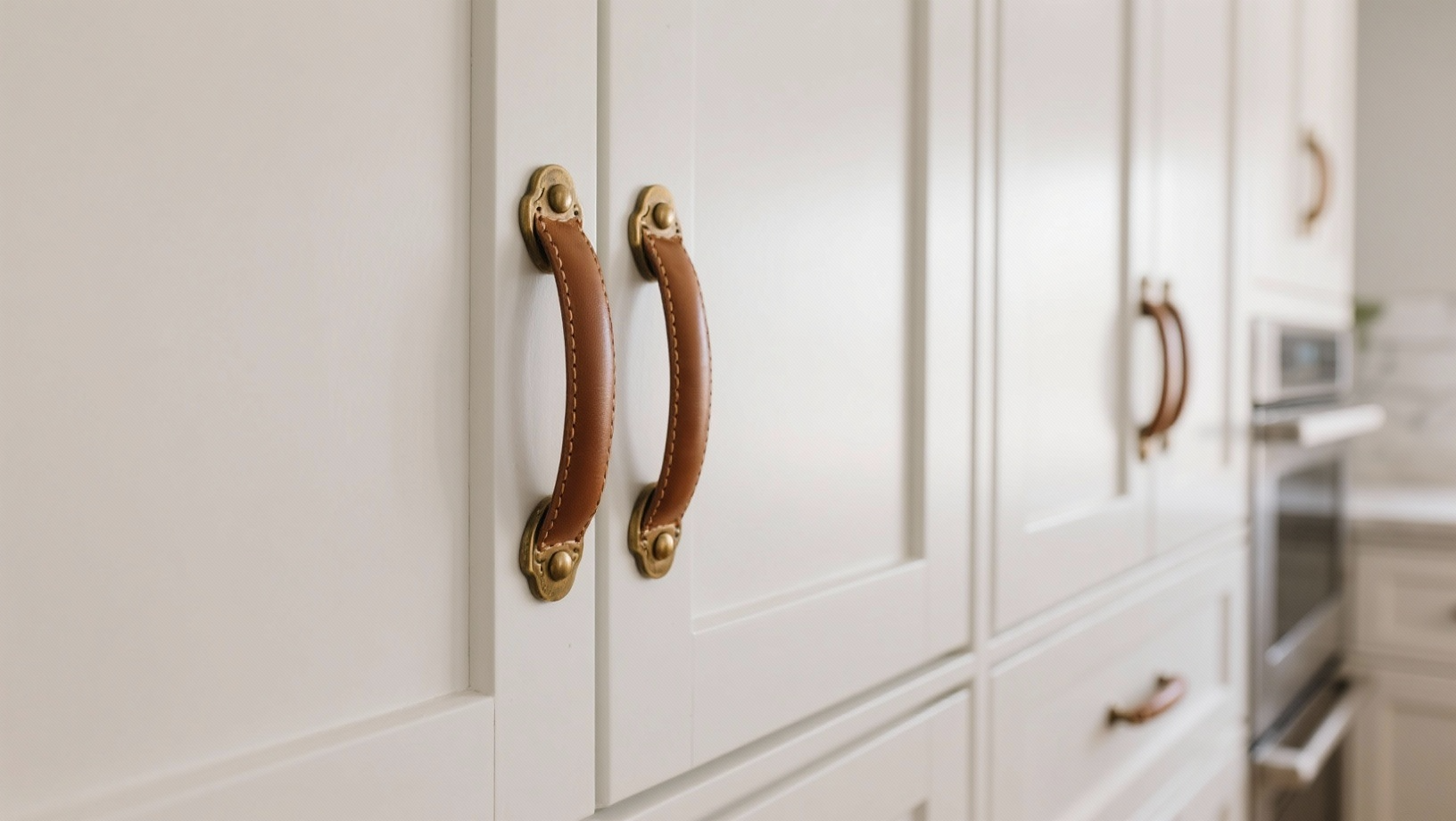 leather cabinet pulls