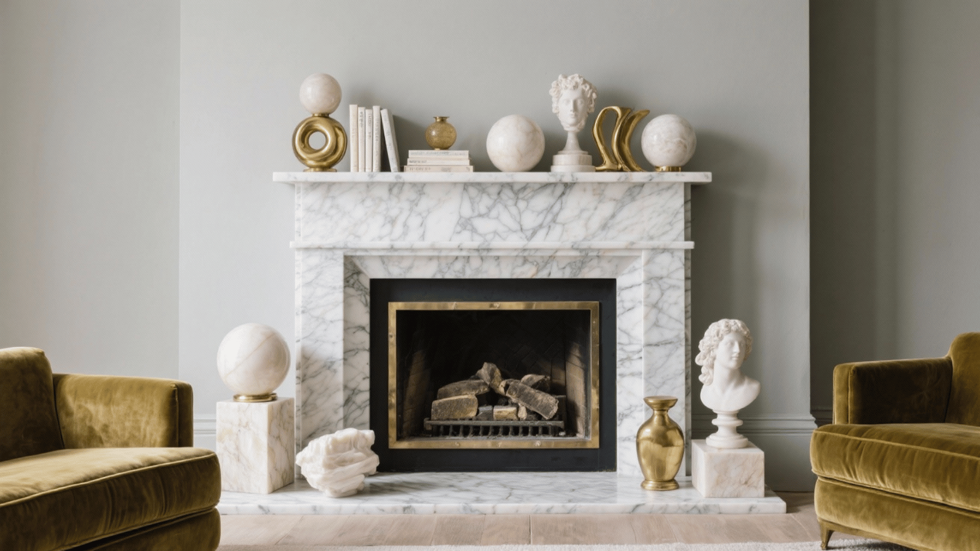 marble fireplace accesories