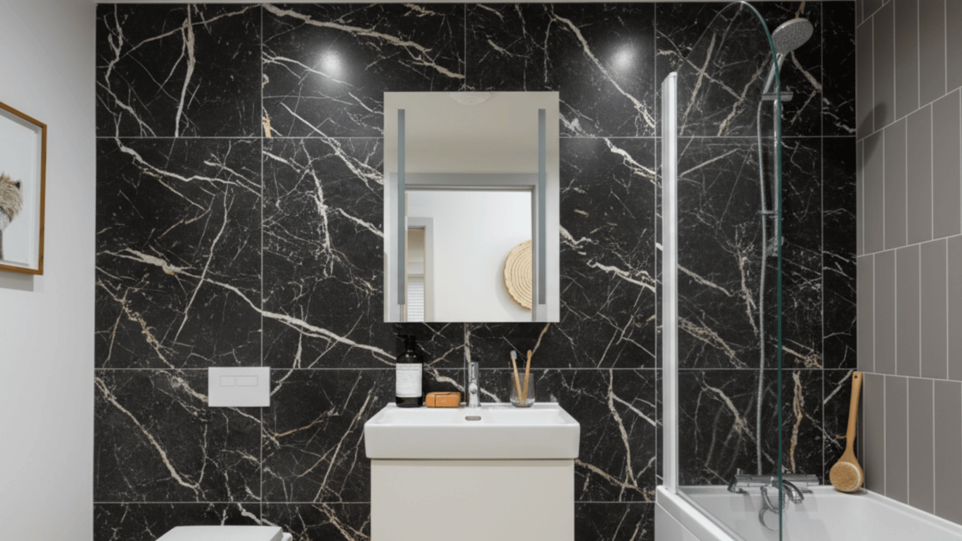 marble look porcelain panels