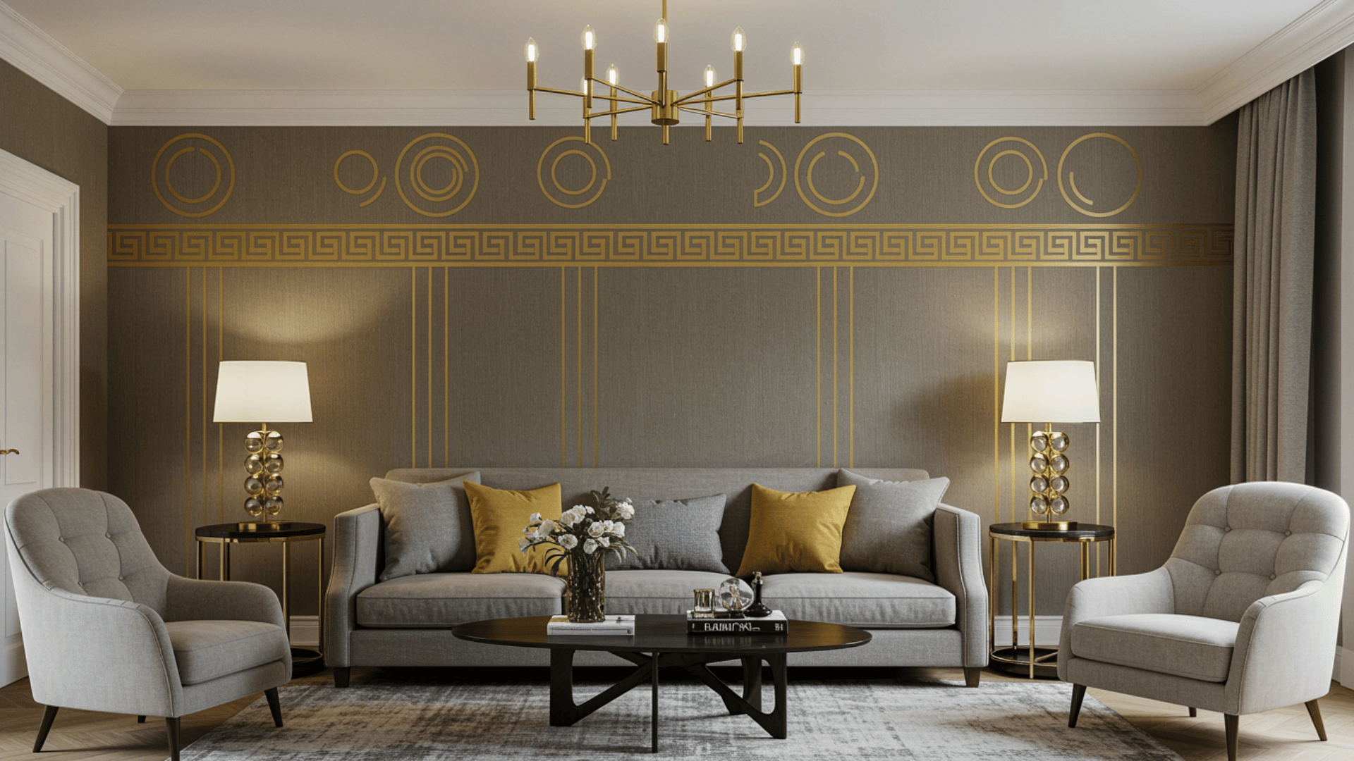 metallic wallpapers borders