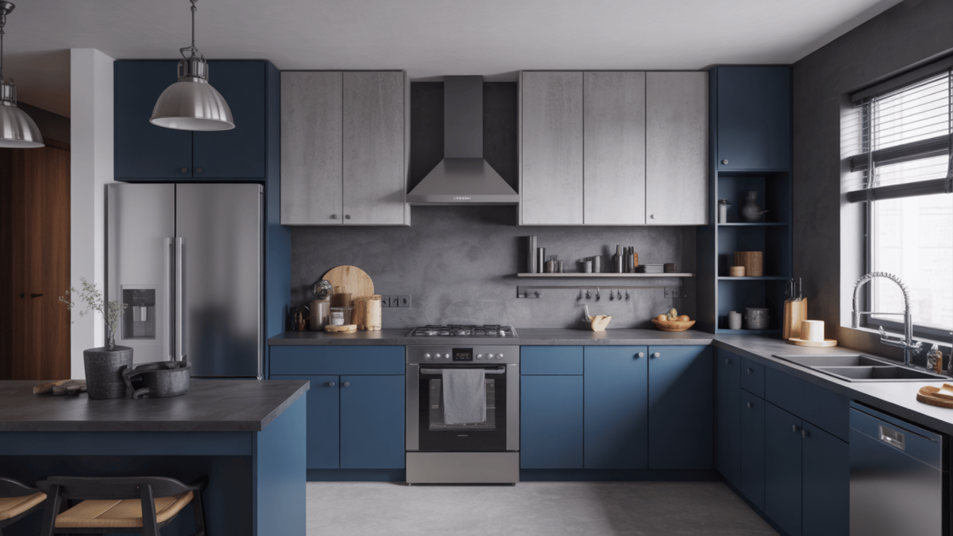 midnight blue concrete texture