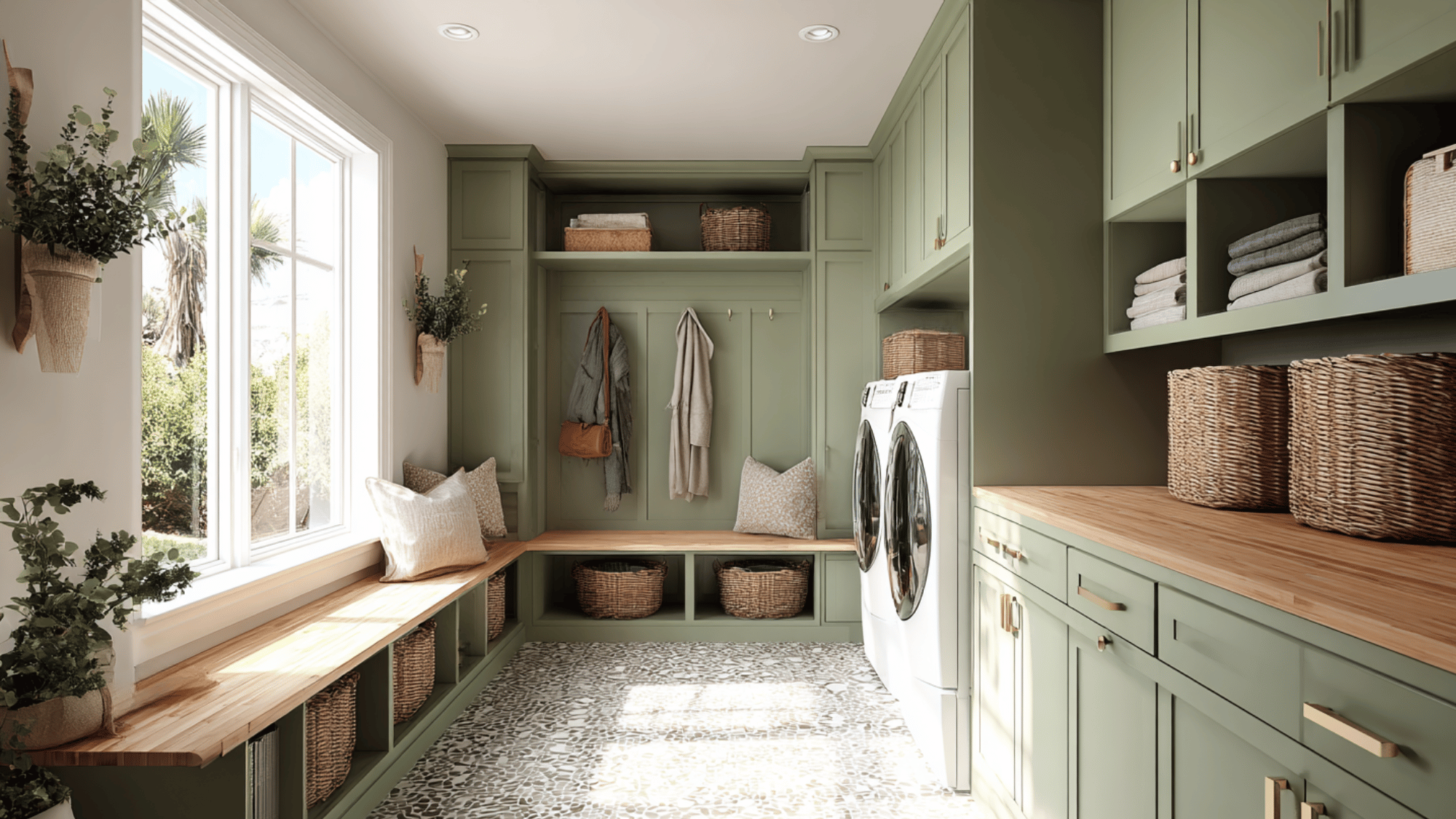 mudroom laundry combo