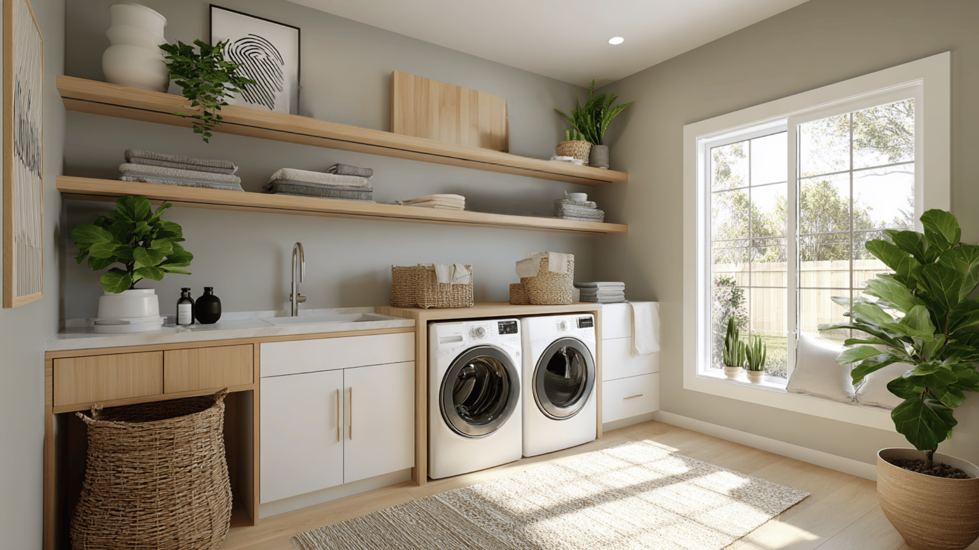 open and closed storage combo