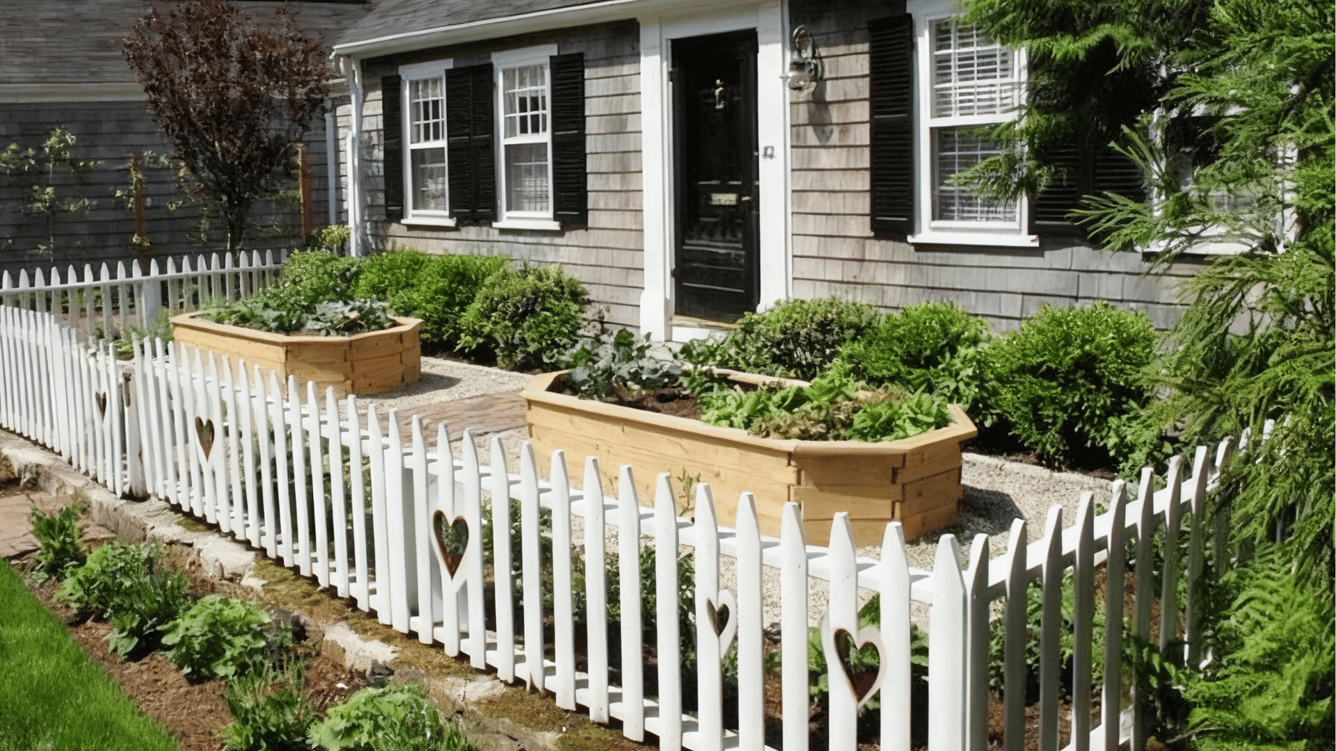 picket fence with cutouts