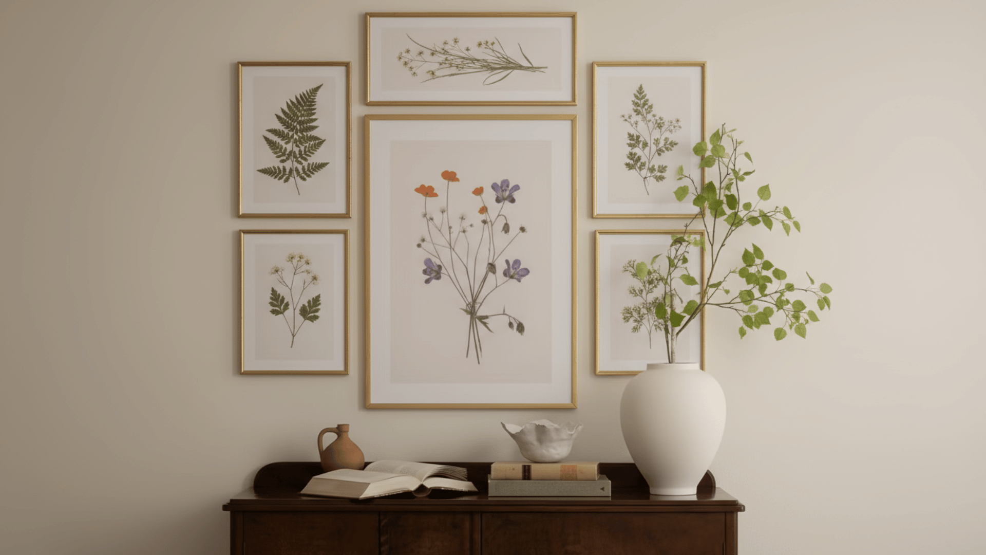 pressed botanical frame art
