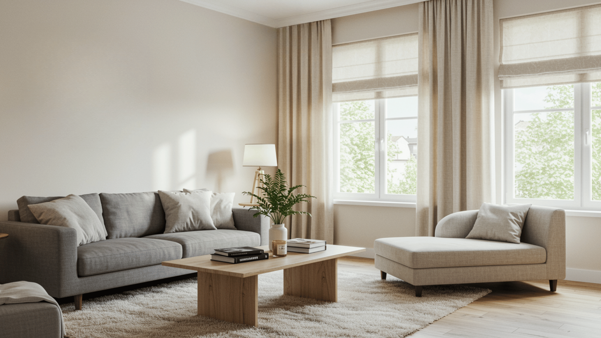 roman shades with curtains