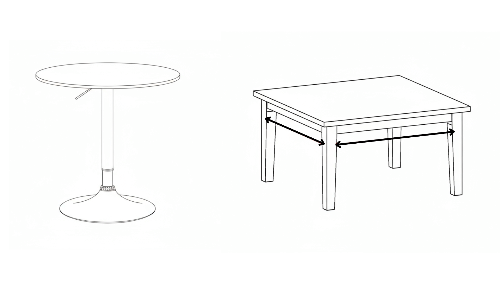 round square tables