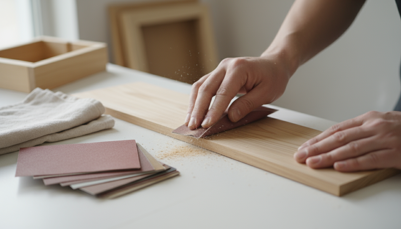 sand all frame pieces smooth