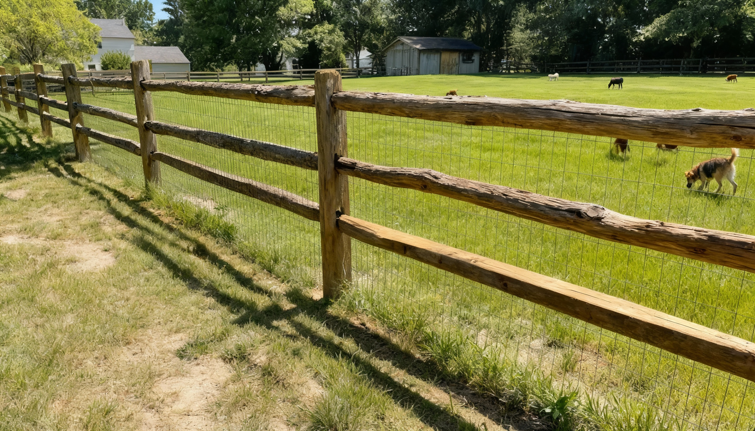 split rail with wire