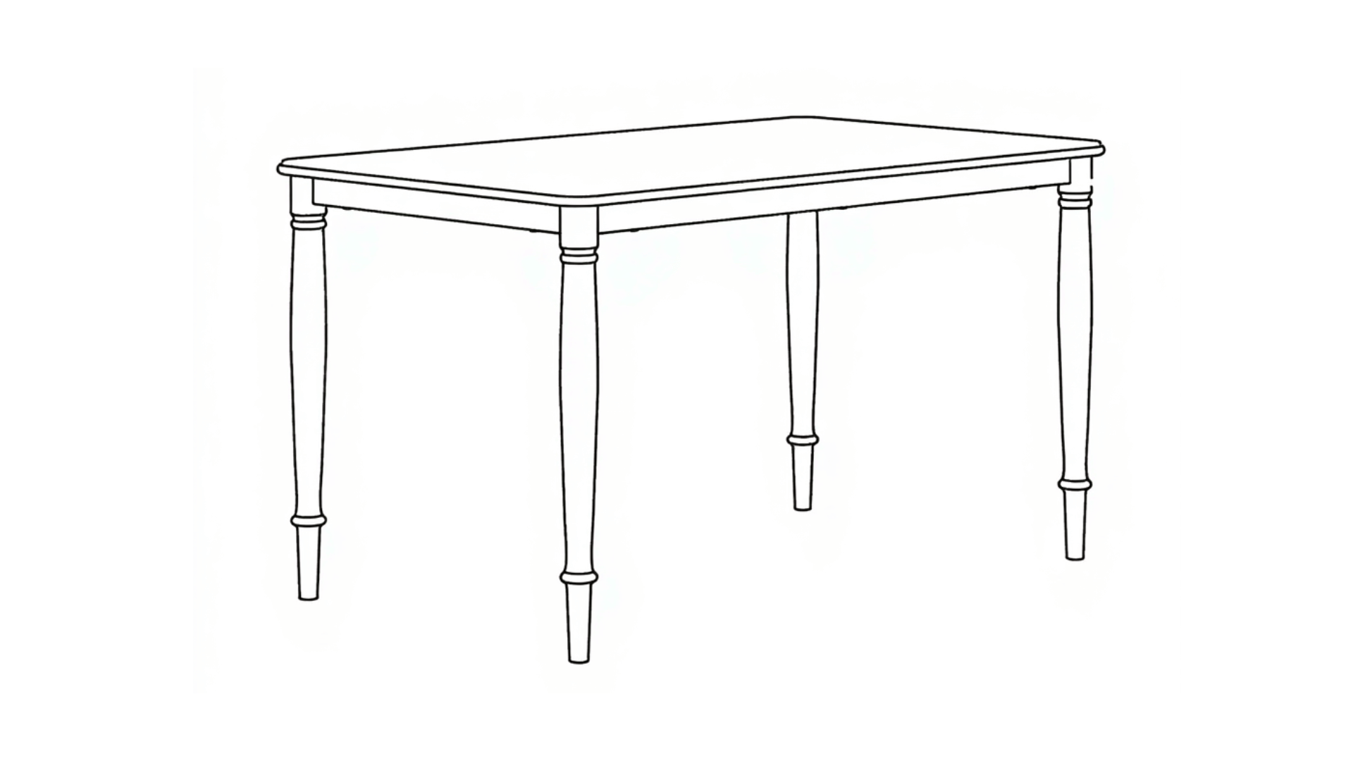 standard dining table