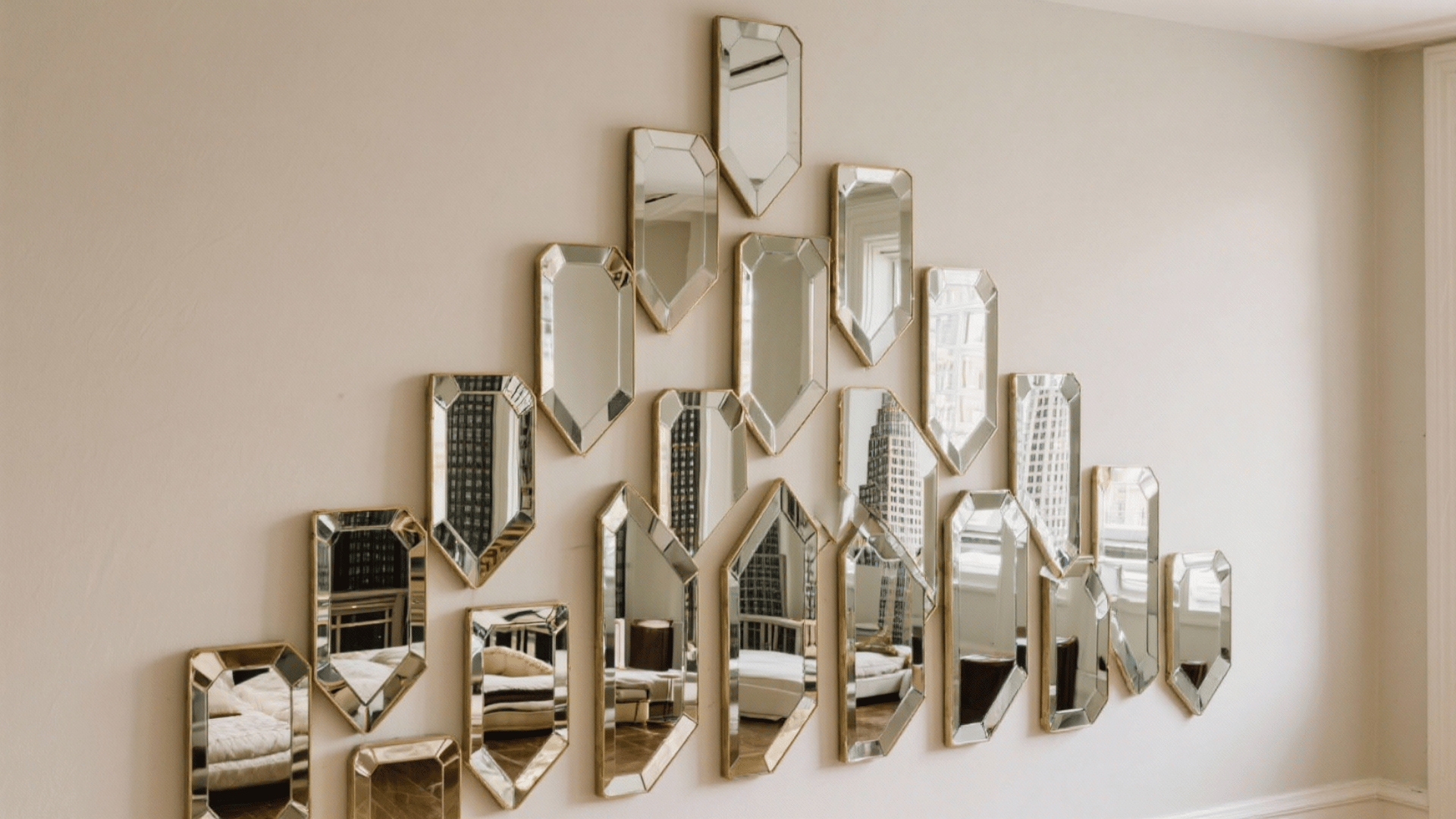 stepped mirror arrangement