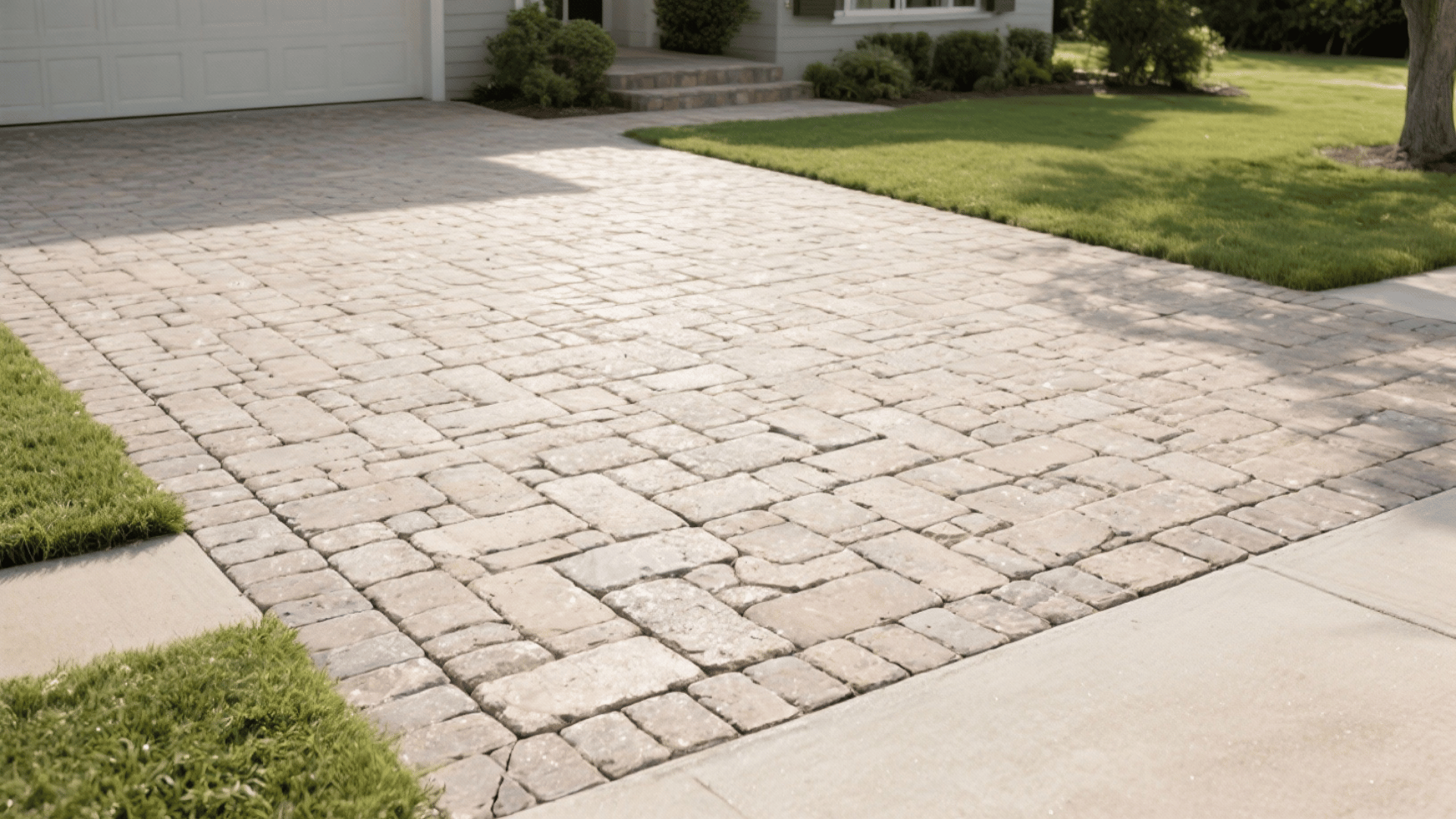 tumbled pavers aged appearance
