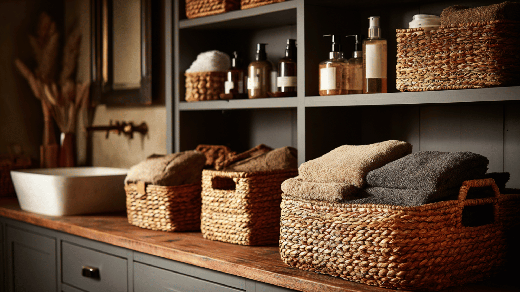upgrade storage with stylish baskets