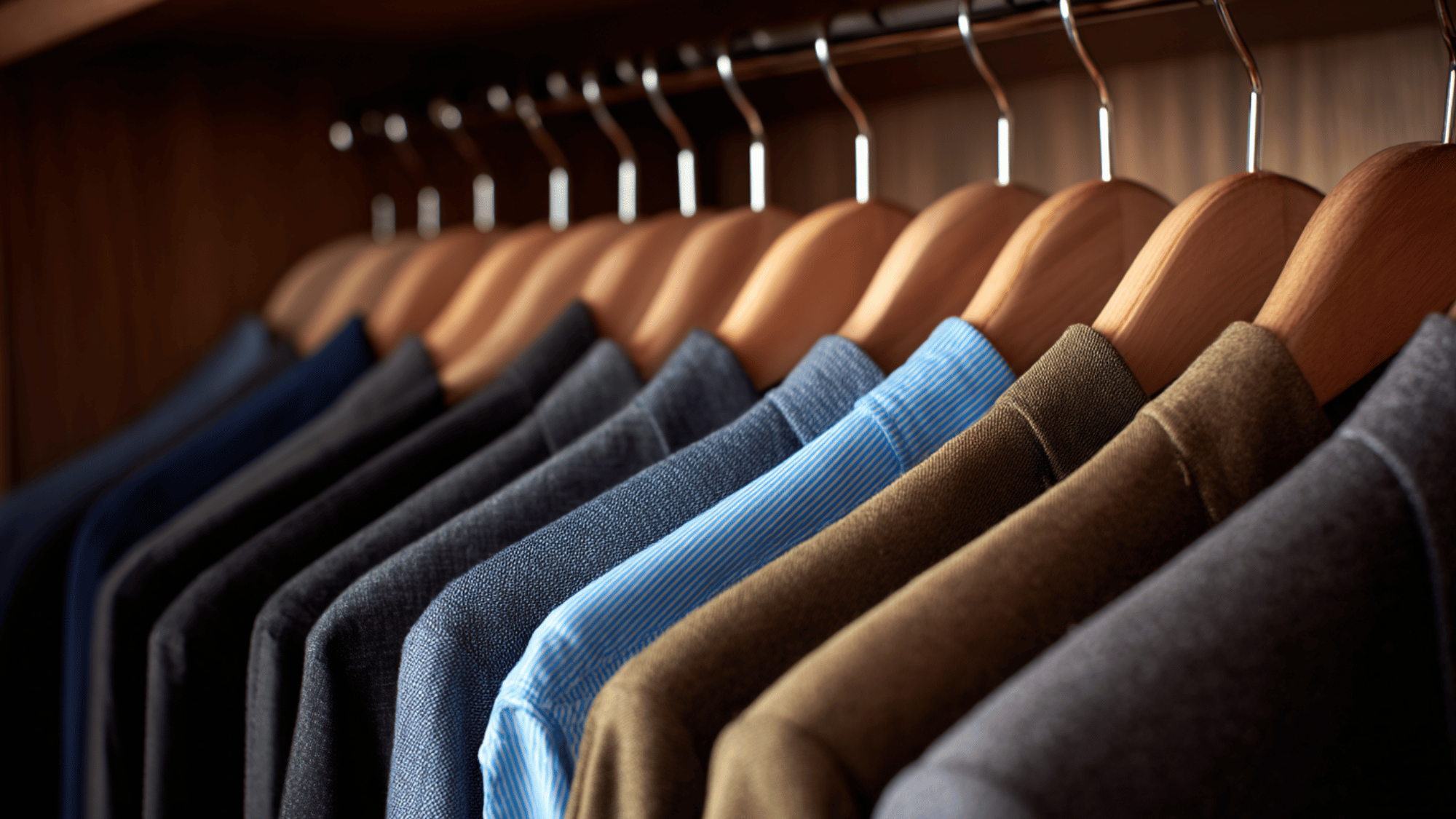 use matching hangers for a cohesive look