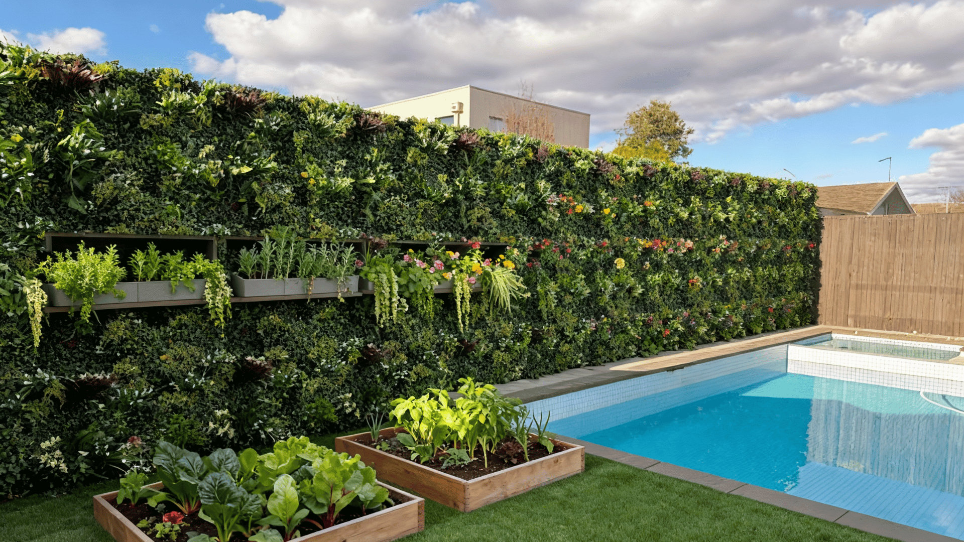 vertical garden fence