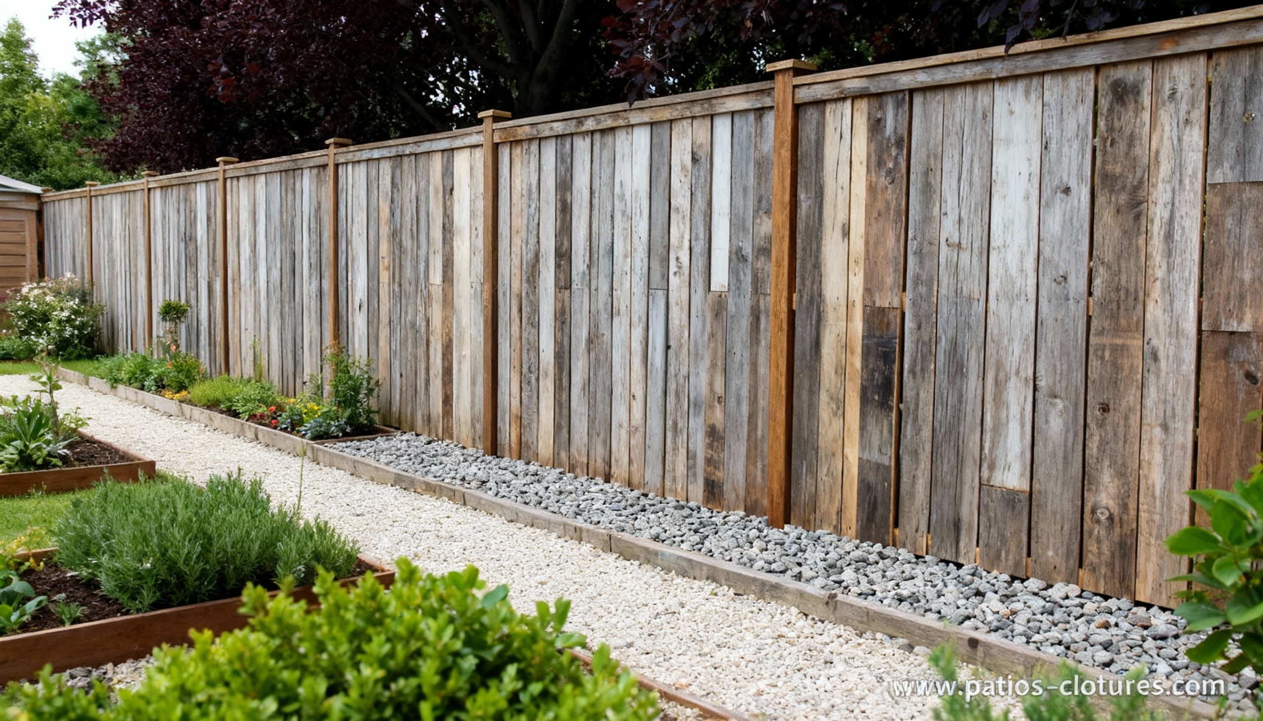 vertical pallet fence