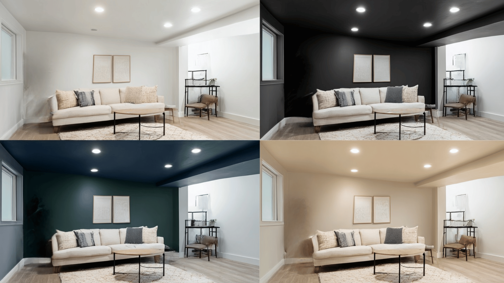 whats trending in basement ceiling colors