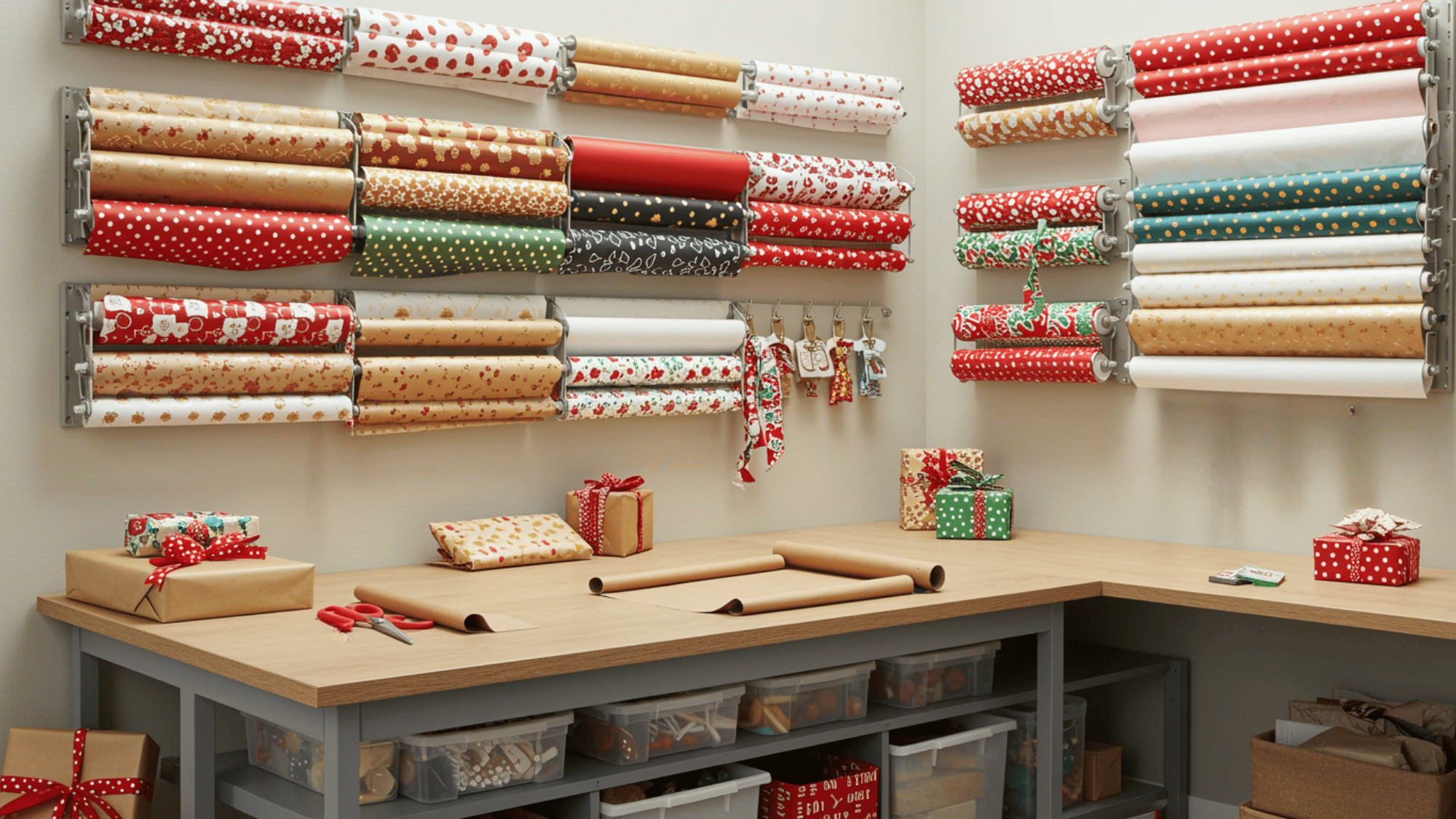 wrapping and gift station